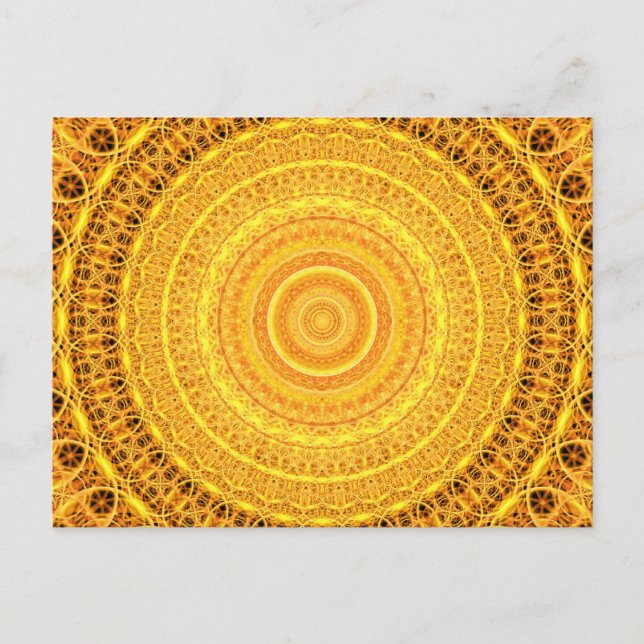 Carte Postale Suncatcher Mandala (Devant)