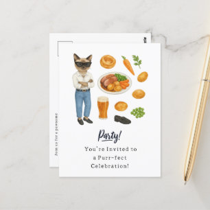 Carte Postale Sunday Roast Party Une fête britannique pour les A