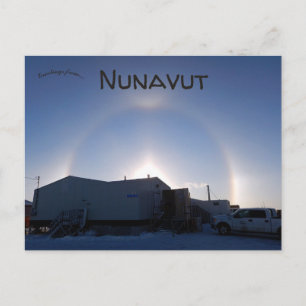 Carte Postale Sundogs de l'Arctique à Anviat Nunavut Canada