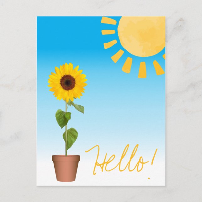 Carte postale Sunflower (Devant)