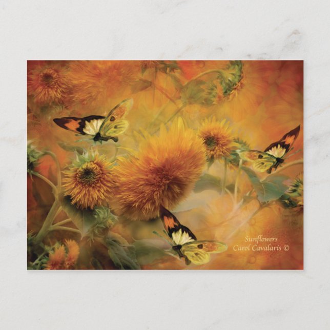 Carte postale Sunflower Art (Devant)