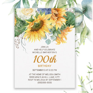 Carte Postale Sunflower Eucalyptus 100e anniversaire