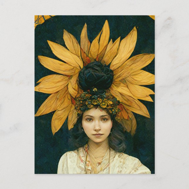 Carte postale Sunflower Princess Slava (Devant)