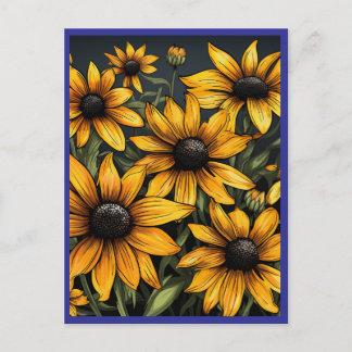 CARTE POSTALE SUNFLOWERS #1