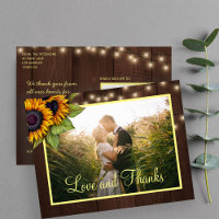 Sunflowers amour et merci mariage merci