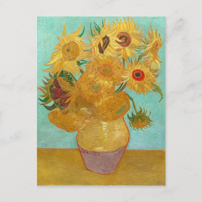 Carte Postale Sunflowers par Van Gogh (Devant)