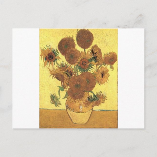 Carte Postale Sunflowers par Van Gogh (Devant)