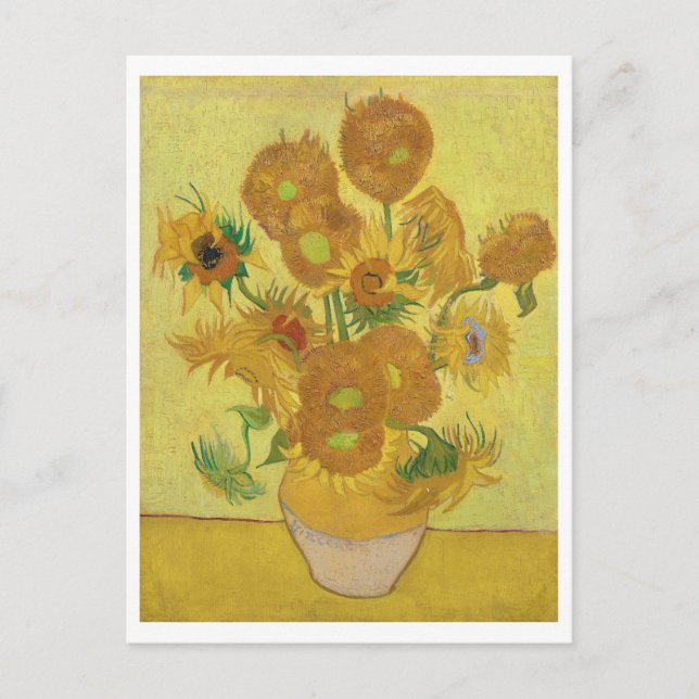 Carte Postale Sunflowers par Vincent Van Gogh (Devant)