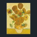 Carte Postale Sunflowers par Vincent Van Gogh<br><div class="desc">Sunflowers par Vincent Van Gogh</div>