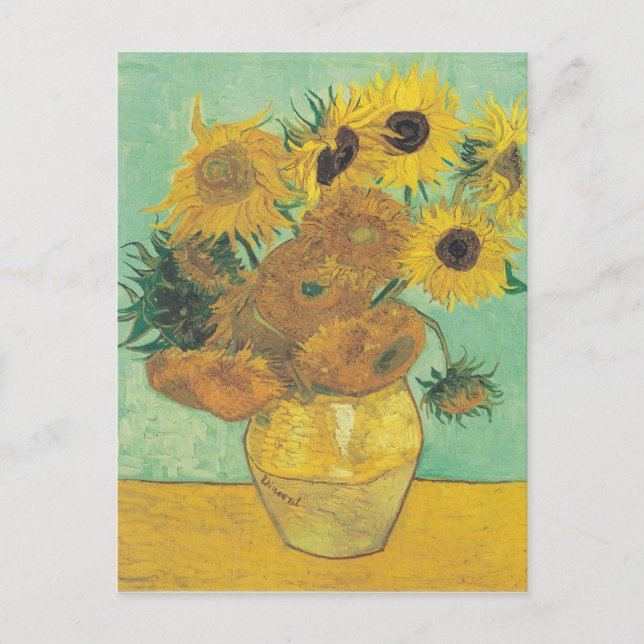 Carte Postale Sunflowers par Vincent Van Gogh (Devant)