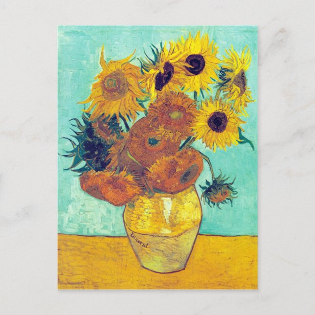 Carte Postale Sunflowers, Van Gogh (Devant)