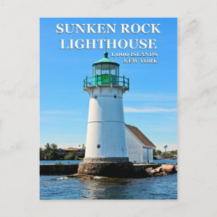 Carte Postale Sunken Rock Lighthouse, New York Postcard