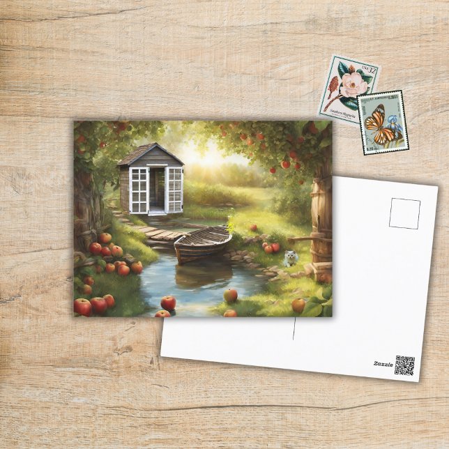 Carte Postale Sunny Apple Orchard (Créateur téléchargé)