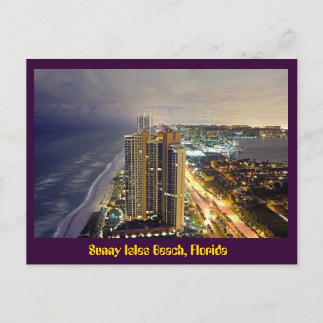 Carte Postale Sunny Isles Beach, Floride, États-Unis (Devant)