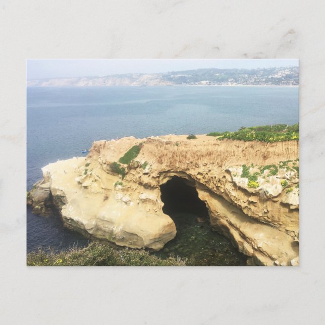 Carte Postale Sunny Jim's Sea Cave Photographie de bord de mer (Devant)