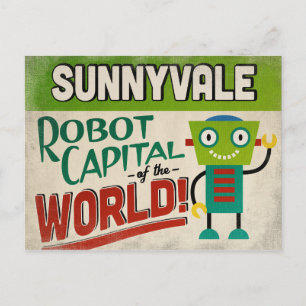 Carte Postale Sunnyvale California Robot - Vintage amusant