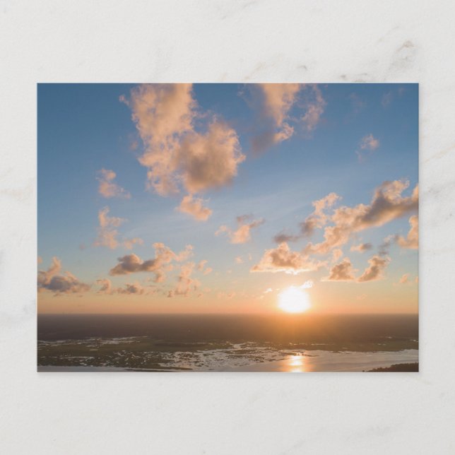Carte postale Sunrise Aerial Image Coastal Horizon (Devant)