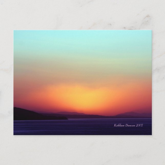 Carte postale Sunrise Californie côtière (Devant)