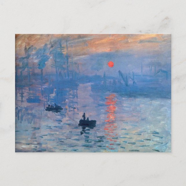 Carte Postale Sunrise - Claude Monet (Devant)
