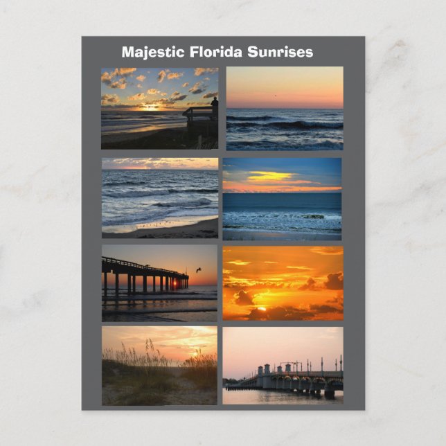 Carte Postale Sunrise de Floride (Devant)