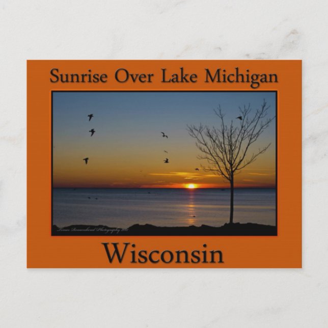 Carte Postale Sunrise du Wisconsin (Devant)