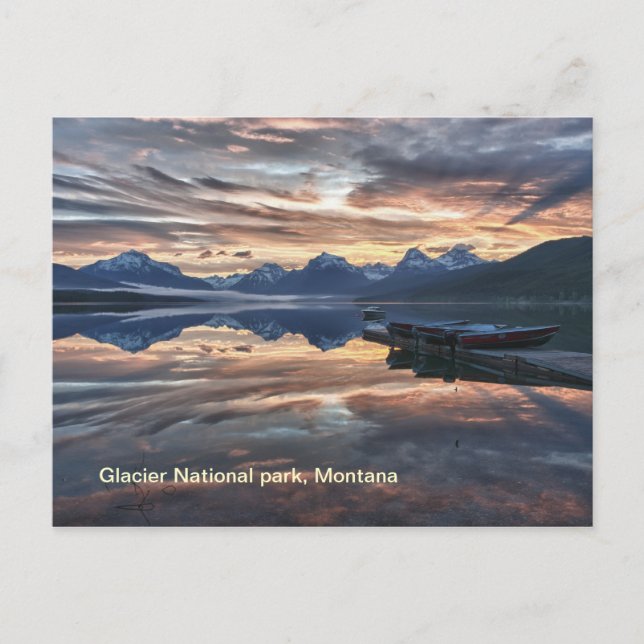 Carte Postale Sunrise Lake Mcdonald (Devant)