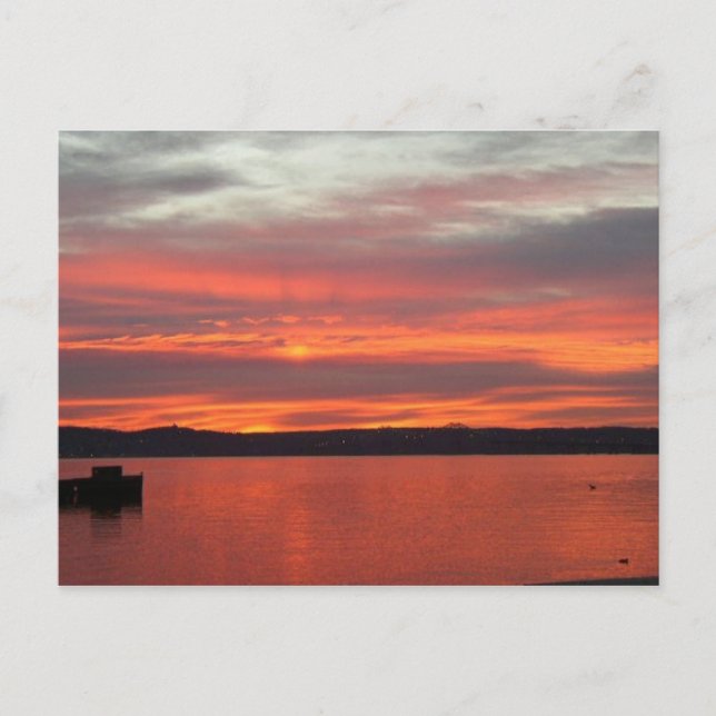 Carte Postale Sunrise over the Hudson . (Devant)