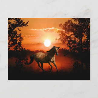 Carte Postale Sunrise Unicorn