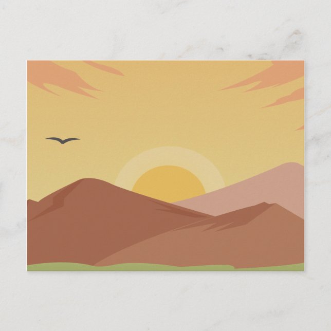 Carte postale Sunset (Devant)