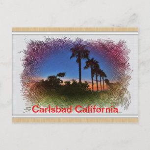 Carte postale Sunset à Carlsbad, Californie