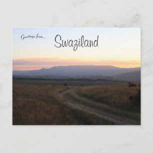 Carte Postale Sunset au Swaziland