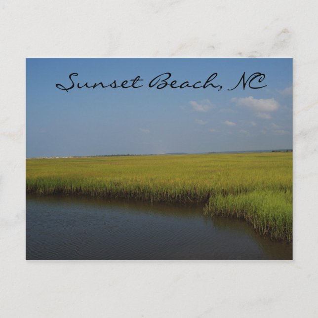 Carte postale Sunset Beach North Carolina (Devant)