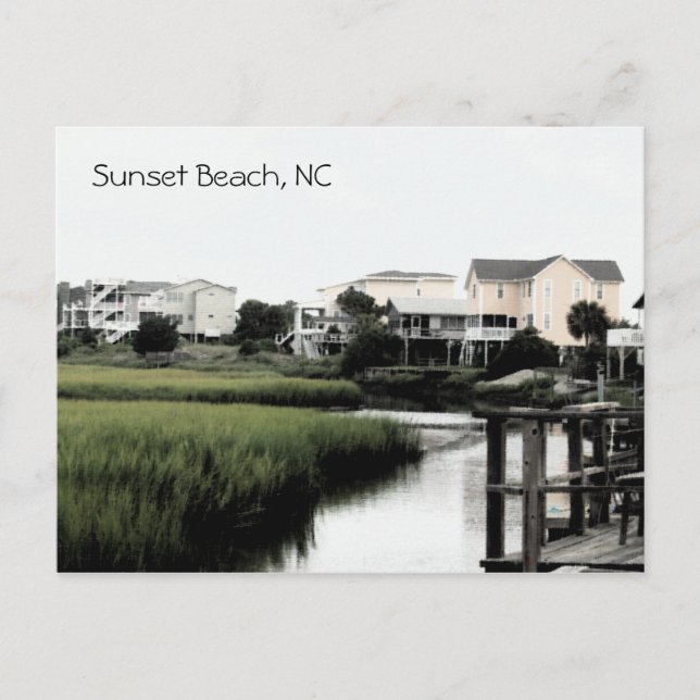 Carte postale Sunset Beach North Carolina (Devant)