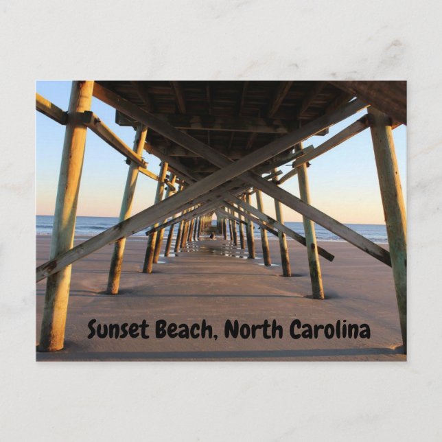 Carte Postale Sunset Beach North Carolina Vacances Photo (Devant)