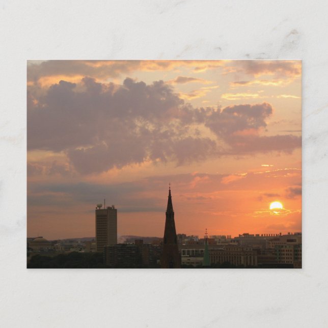 Carte Postale Sunset Cambridge (Devant)