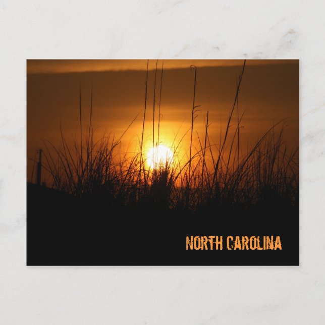 Carte Postale Sunset Caroline du Nord (Devant)