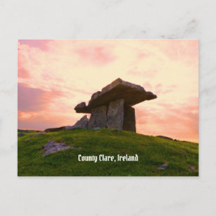 Carte Postale Sunset Comté Clare Dolmen