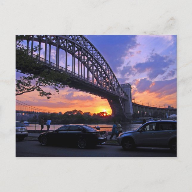 Carte Postale Sunset de East River (Devant)