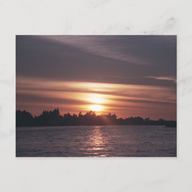 Carte Postale Sunset de la rivière Siagon (Devant)