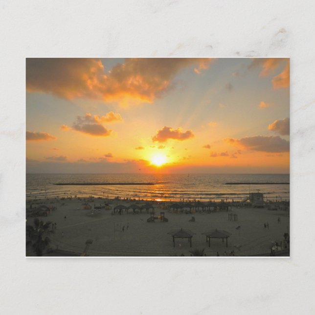 Carte Postale Sunset de Tel Aviv (Devant)