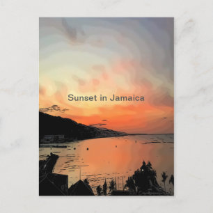 Carte Postale Sunset en Jamaïque