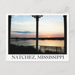 Carte Postale Sunset Gazebo à Natchez, Mississippi