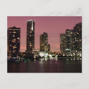 Carte Postale Sunset light over