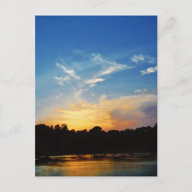 Carte Postale Sunset Mountain Lake (Devant)