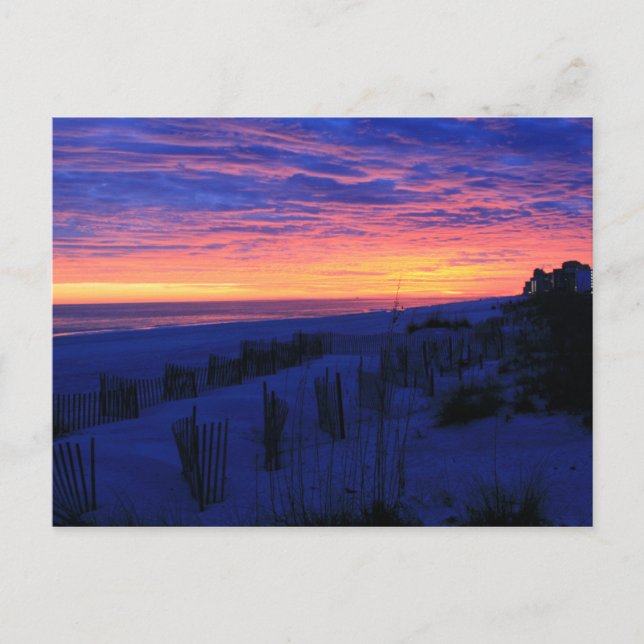 Carte Postale Sunset on Alabama's Beaches (Devant)
