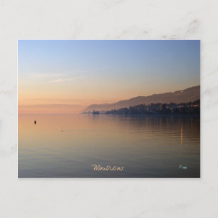 Carte Postale sunset on Montreux