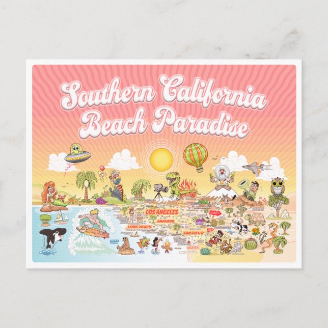 Carte Postale Sunset SoCal (Devant)