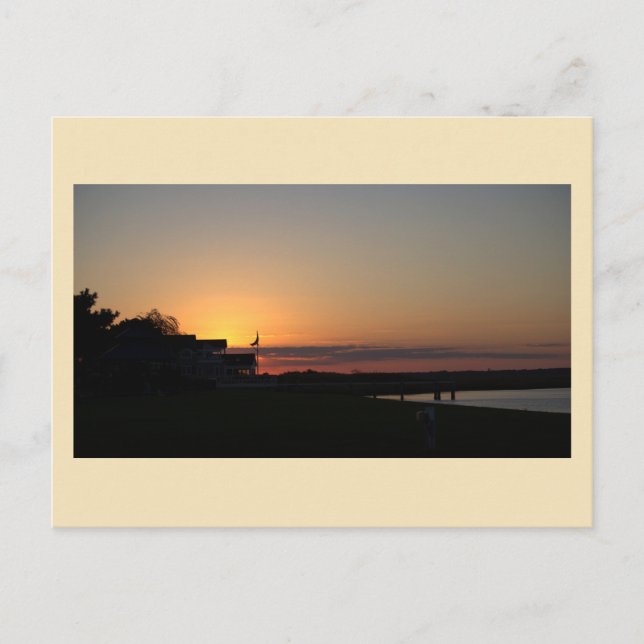 Carte postale Sunset Waterscape Photo (Devant)