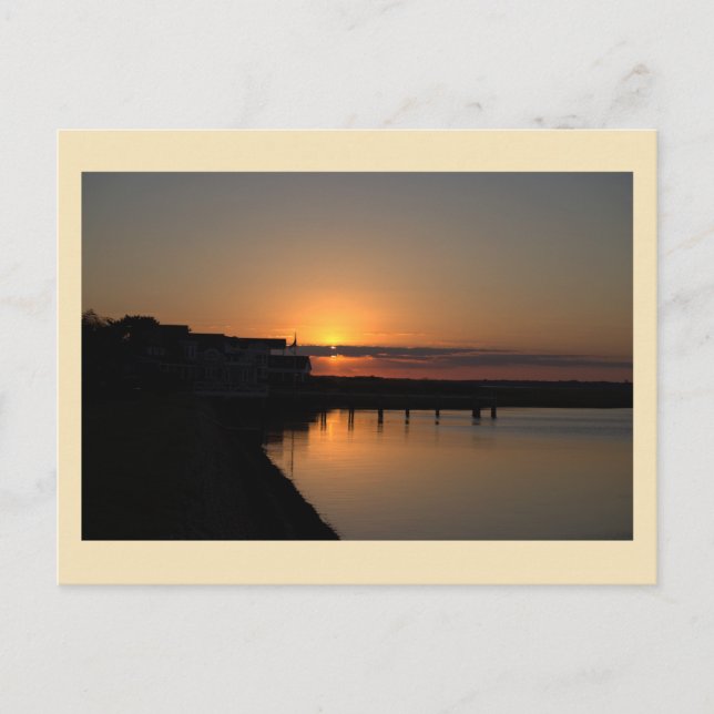 Carte postale Sunset Waterscape Photo (Devant)