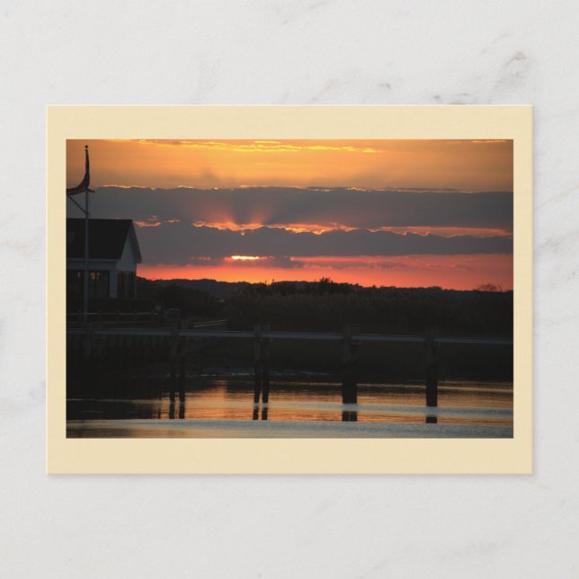 Carte postale Sunset Waterscape Photo (Devant)